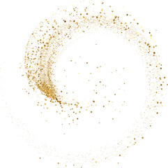 gold glitter. golden sparkle confetti. shiny glittering dust.