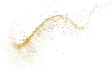Wall Mural - gold glitter. golden sparkle confetti. shiny glittering dust.