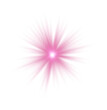 Pink Glow Star. Light glowing effect.