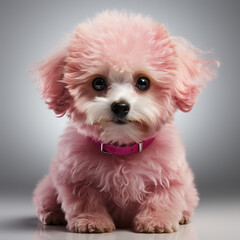 Wall Mural - Cute poodle dog