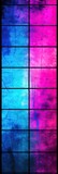 Fototapeta  - Neon Nocturne in Distressed Art Background - Nighttime Grunge Texture - Dancing in Shades of Neon Pink, Piercing Laser Blue, and Black - Grunge Wallpaper Created with Generative AI Technology