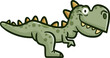 Funny and cute tyrannosaurus cartoon illustration