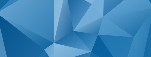 Fototapete - Abstract Blue Triangle Geometric Background, Vector Illustration.
Mosaic of simple shapes in blue white gradient.