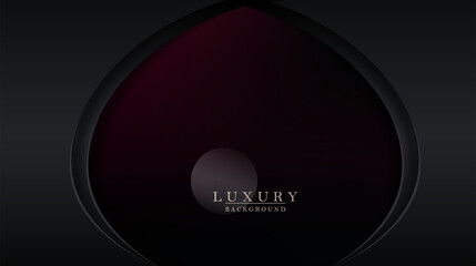 Canvas Print - Burgundy wonderful design, flanked by a curved gray curtain