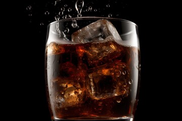 Canvas Print - glass of cola made by midjeorney