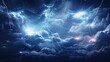 Abstract clouds and lightening background 