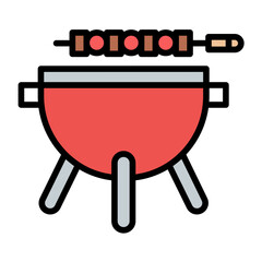 Wall Mural - BBQ Grill Icon