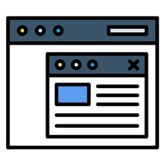 Sticker - Browser Pop Up Icon