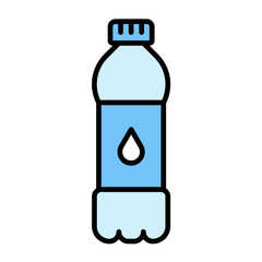 Canvas Print - Water Bottle Icon