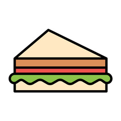 Canvas Print - Sandwich Icon