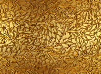 Wall Mural - Gold fabric background, wavy yellow texture. Luxurious silky smooth fabric. SEAMLESS PATTERN. SEAMLESS WALLPAPER.