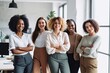 © Iryna - Reliable cooperation. In the dynamic environment of the modern office, a group of talented and motivated women work together as a high-performing team.