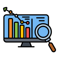 Sticker - Online Statistics Icon