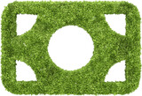 Fototapeta Dziecięca - Garden bush in shopping icon shape. 3d rendering of isolated objects.