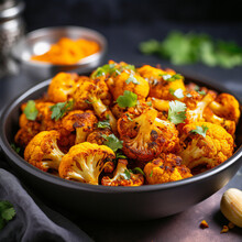  Pretty Picture Of Turmeric Cauliflower Bites Made By An Air Fryer