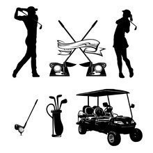 Golf Club And Player