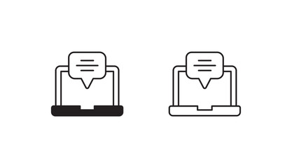 Communication icon design with white background stock illustration