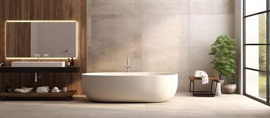 Aufkleber - Contemporary and lavish bathroom design