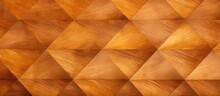 Abstract Rhombus Patterned Light Brown Natural Wood Veneer Panel