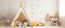 Children S Room With Toys And A Play Tent