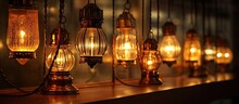 Vintage Lamps Providing Ambient Lighting In A Cozy Home Setting