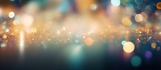 Poster - Blurred abstract bokeh background on modern interior floor