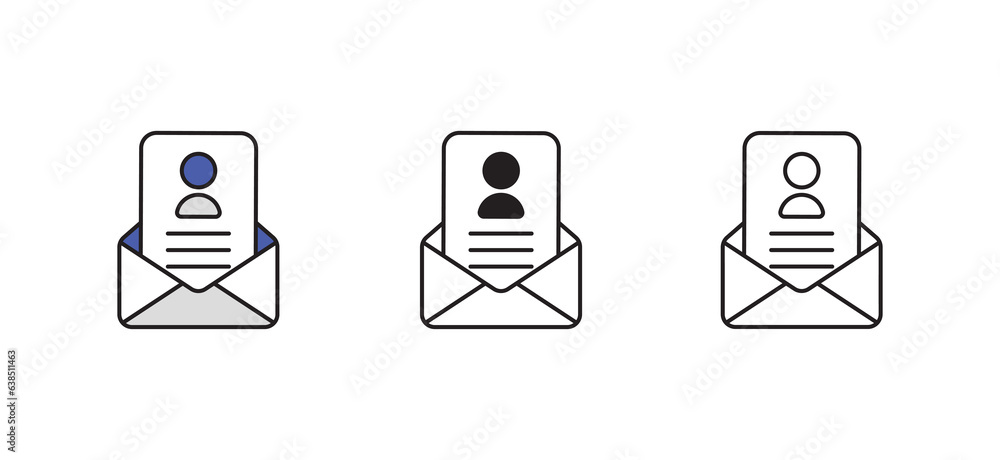 Resume icon design with white background stock illustration Stock ...