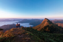 Sunrise, Morning Fog And The Mountain ,Phu Chi Dao