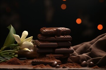 Wall Mural - Abstract chocolate wallpaper