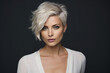 © Tetiana - Generative AI picture portrait of young beautiful woman with short haircut styling