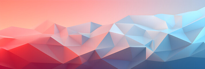 illustration of abstract orange and blue horizontal low poly background. beautiful polygon design pa