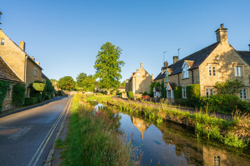 Sticker - Lower Slaughter village in Cotswold. England