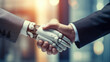© Andrii  - The Robotic Handshake of Business Minds