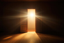 Sunlit Doorway: A Close-Up Perspective