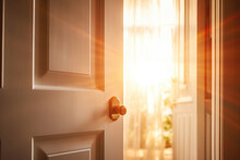 Sunlight Pouring Through The Door