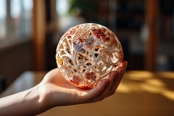 Wall Mural - 3d printed ball 