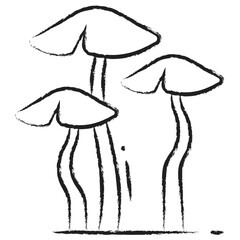 Sticker - Hand drawn brown cap boletus icon