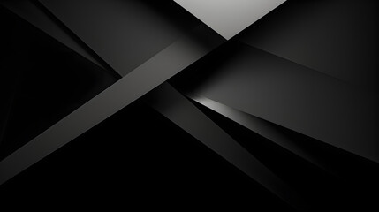 Wall Mural - black white abstract background. geometric shape. lines, triangles. 3d effect. light, glow, shadow. 