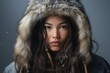 Portrait of native Alaskan eskimo woman.