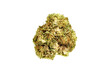 Medical marijuana flower. Close up cannabis flower. Medical marijuana bud. Weed buds. Cannabis strain. Macro image. The image is fully sharp, front to back. Clipping path.
