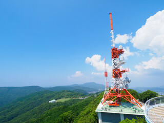 長崎県　長崎市　稲佐山の鉄塔