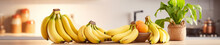 A Banner Photo Of Bananas On A Counter In A Modern Kitchen