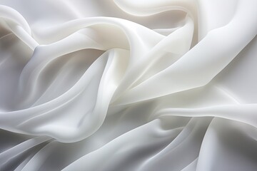 Fabric white color Cloth Flowing on Wind