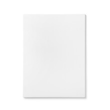 Blank White Canvas Isolated Fit For Your Project Design.
