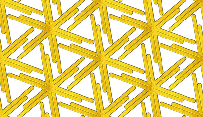 Wall Mural - Gold angle lines pattern background. Abstract gold lines on transparent background.	