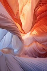 Wall Mural - Flowing Pink Fabric Abstract Background