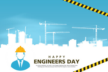 World Engineers Day, creative vector illustration.
