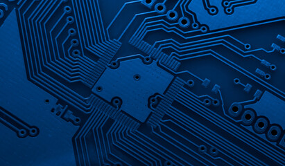 printed circuit. layout of tracks