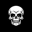 © CreativeOasis - Skull - Black and White Isolated Icon - Vector illustration