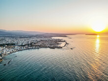 Aerial Photo Of Chania Old Harbor On A Beautiful Day